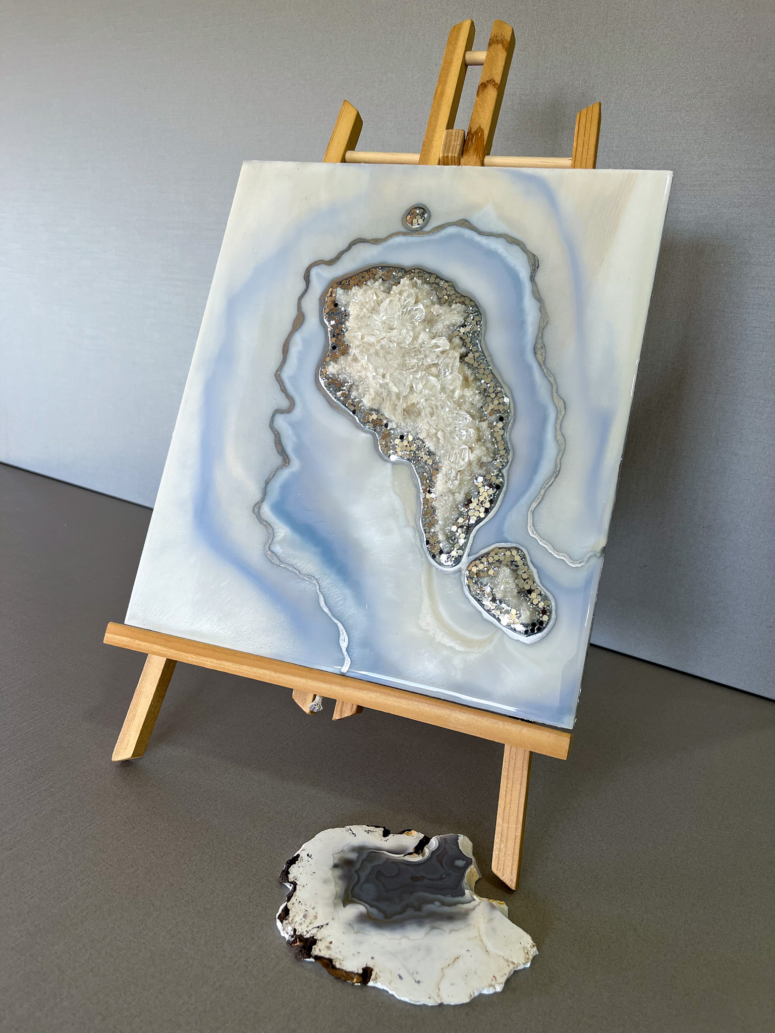 Original Artwork Set Microgeode "Blue Stone" B2 - Imagen 2